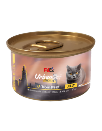 שימורים לחתול אורבן קט בג'לי חזה עוף 70 גר'