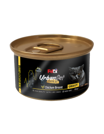 שימורים לחתול אורבן קט בטעם חזה עוף 70 גר'