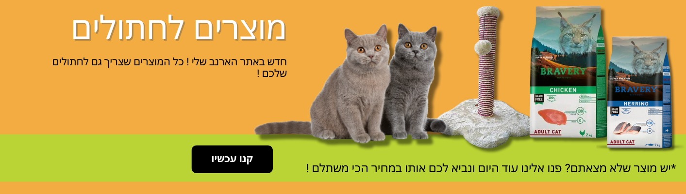 מוצרים לחתולים