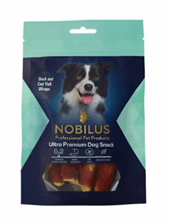 נובילוס ברווז ודג קוד חטיף לכלב 80 גר'