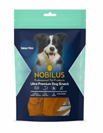 נובילוס פילה סלמון חטיף לכלב 80 גר'