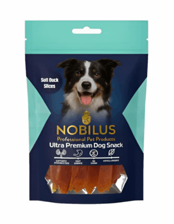 נובילוס רצועות ברווז רכות חטיף לכלב 80 גר'