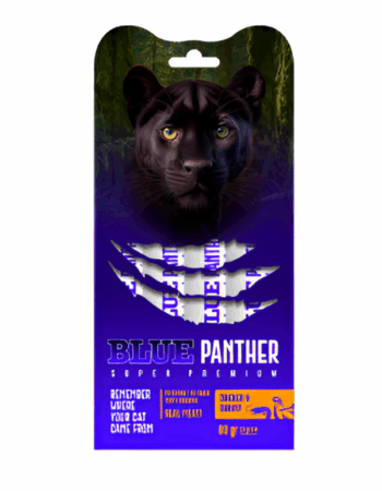 בלו פנתר שלוקים לחתול עוף ושרימפס 60 גר'