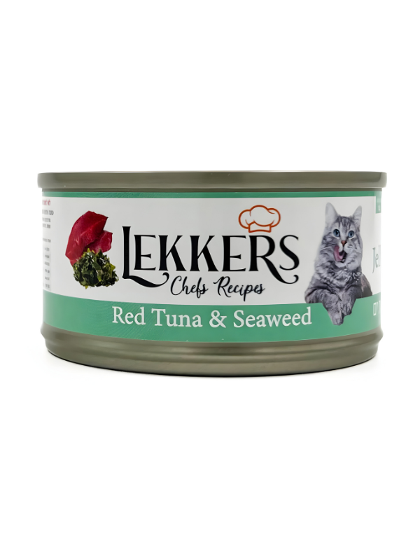 מעדן שימורים לקרס LEKKERS טונה אדומה ואצות ים