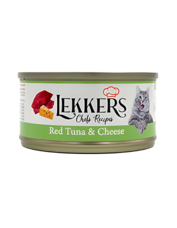 מעדן שימורים לקרס LEKKERS טונה אדומה וגבינה