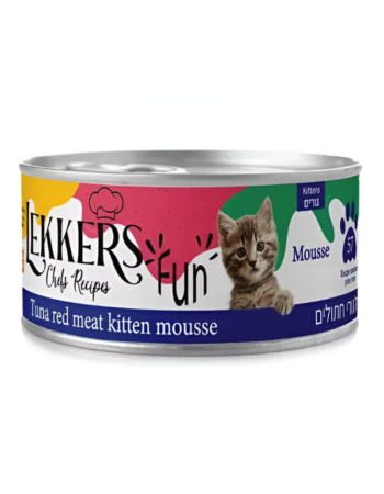 מעדן שימורים לקרס LEKKERS 185 גר בטעם טונה לגורים