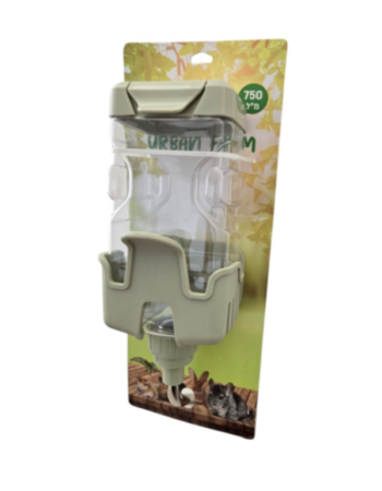 בקבוק נשלף 750 מ"ל לכלבים ומכרסמים אורבן פארם | URBAN FARM